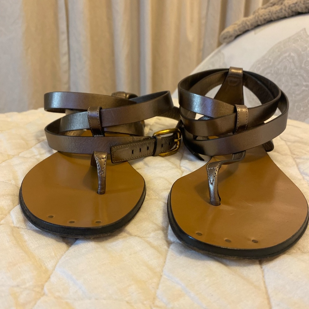 GUCCI Copper Wrapup Sandal, Size 37 - Picture 8 of 9